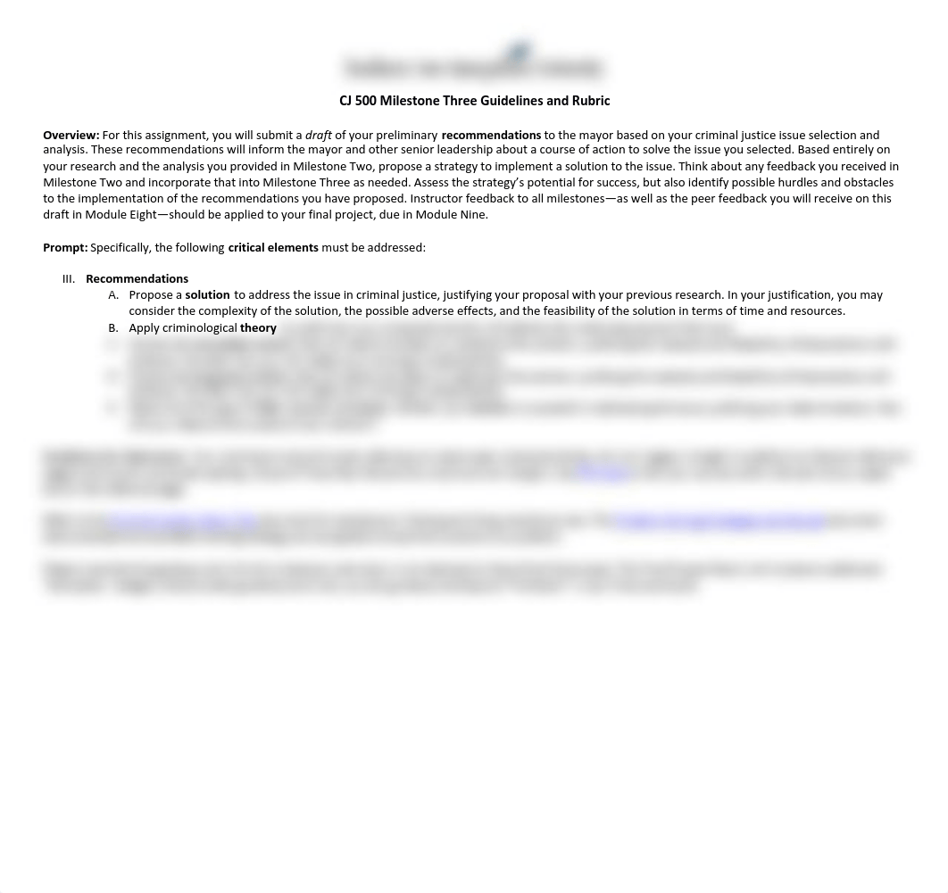 CJ 500 Milestone Three Guidelines and Rubric (1).pdf_dgnhc8mggxg_page1