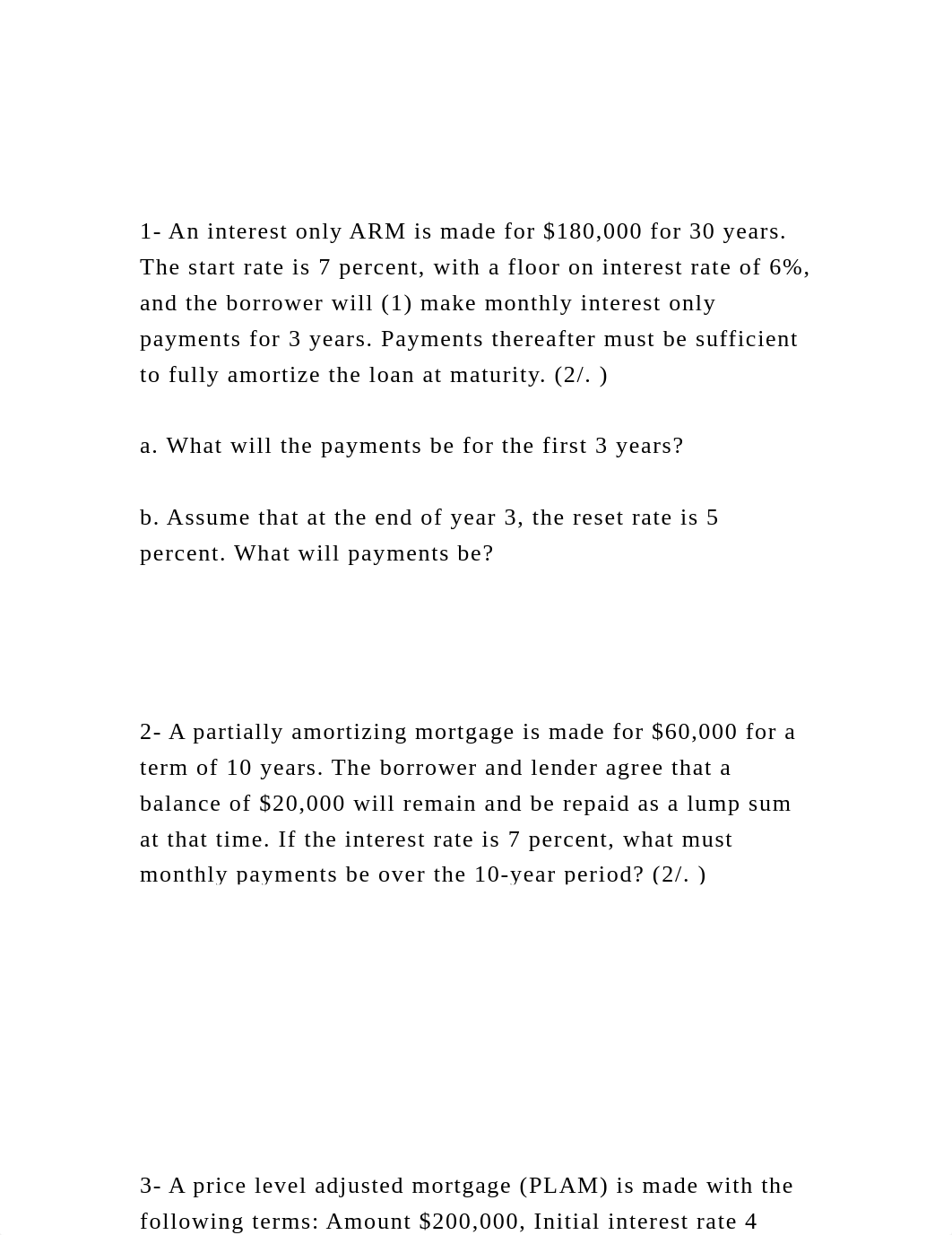 1- An interest only ARM is made for $180,000 for 30 years. The s.docx_dgomoa06cf6_page2