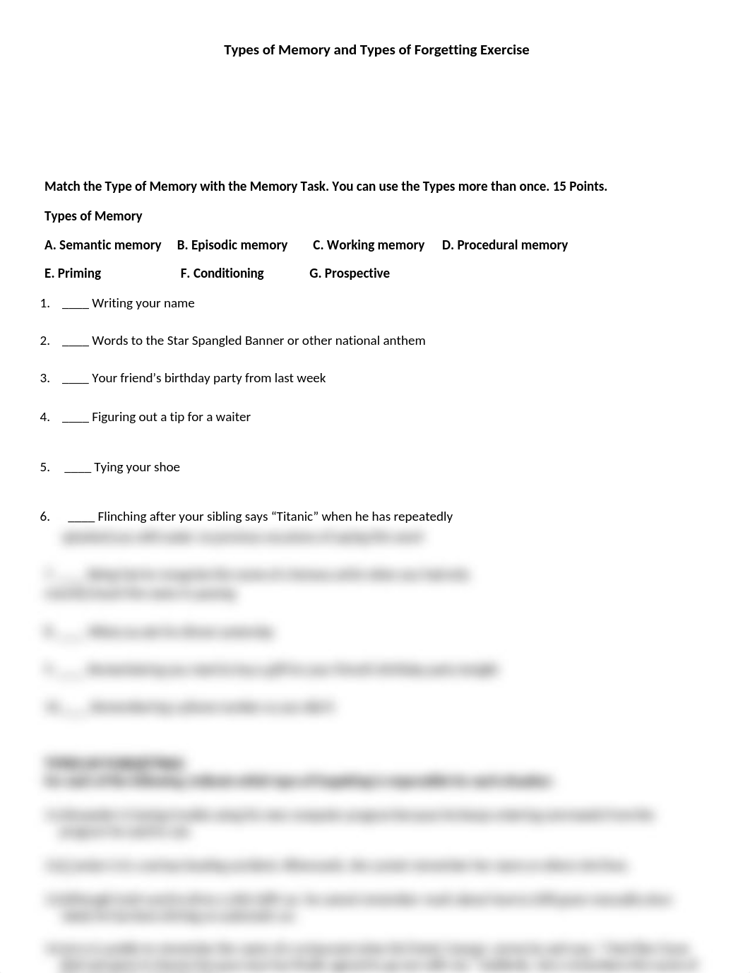 Types Of Memory and Types of Forgetting Exercise  F21 (1).docx_dgoqelbf2ve_page1