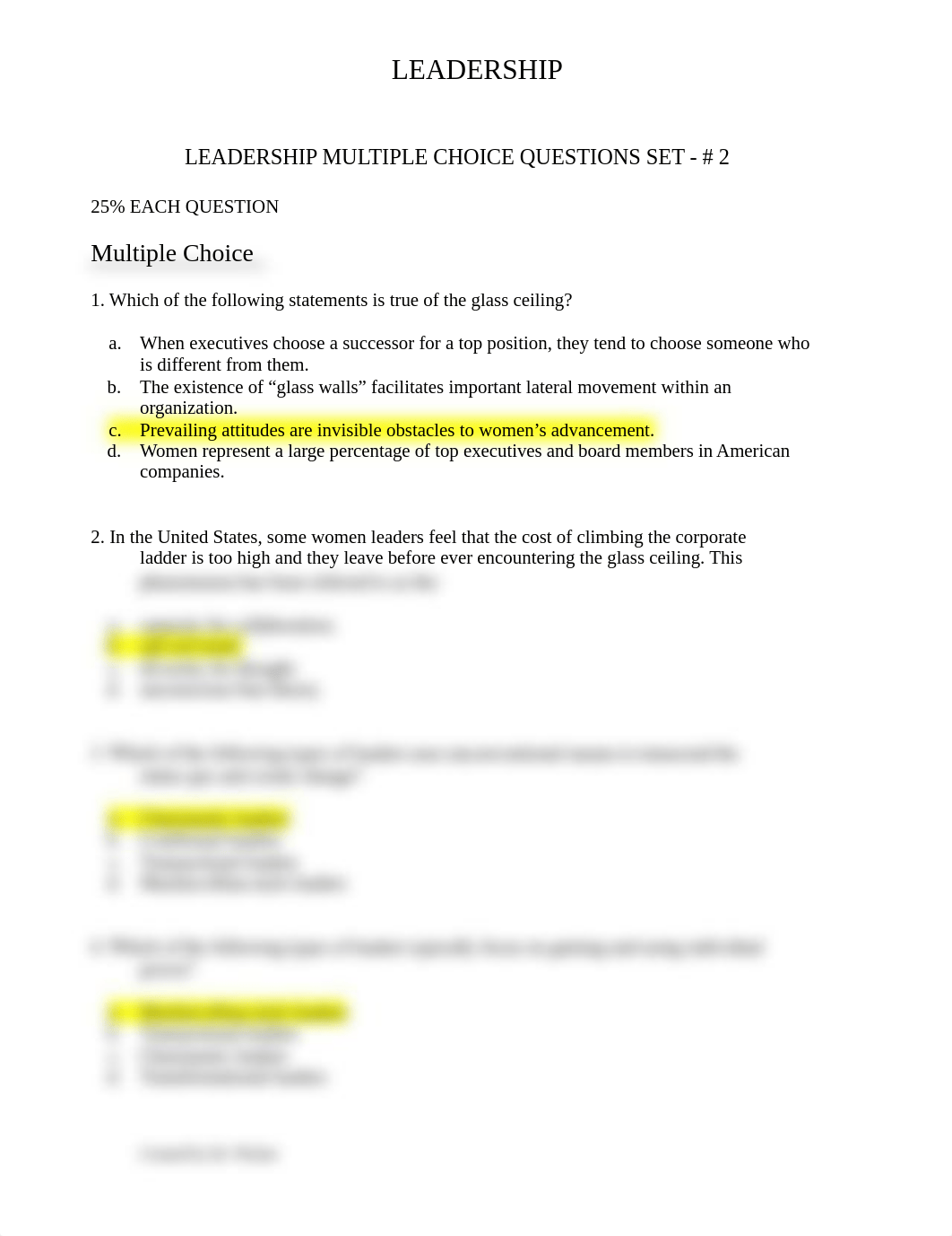 LEADERSHIP MULTIPLE CHOICE QUESTIONS - SET # 2 STUDENTS.doc_dgp0rmru69v_page1