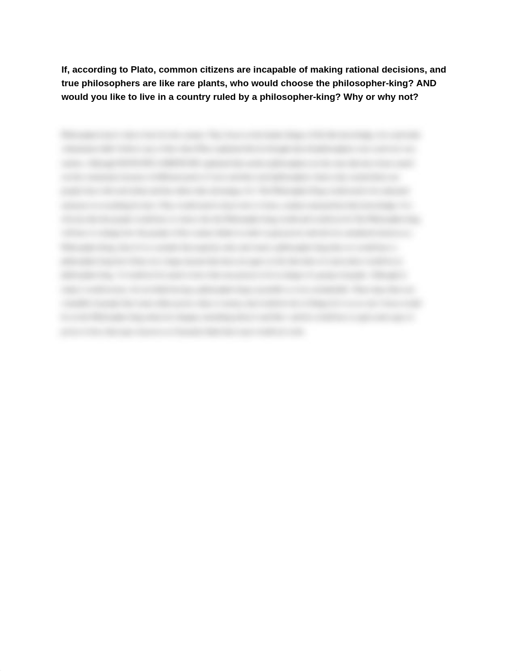 Plato, common citizens are incapable of making rational decisions.docx_dgp4wm8z128_page1