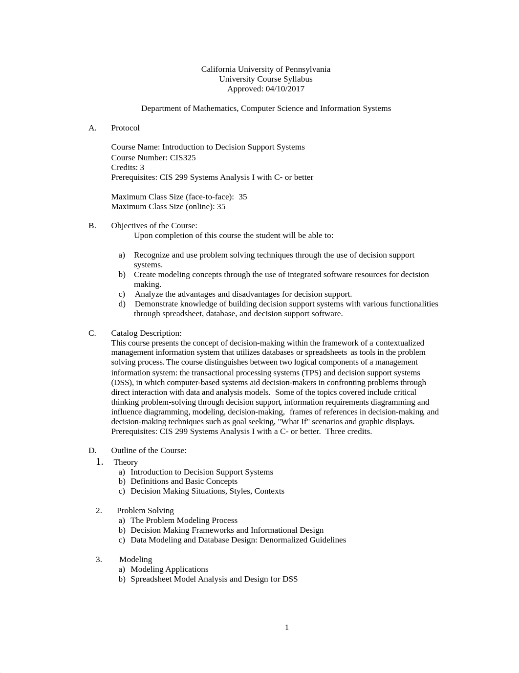 CIS 325 Decision Support Systems F17.pdf_dgp69bfyqj1_page1