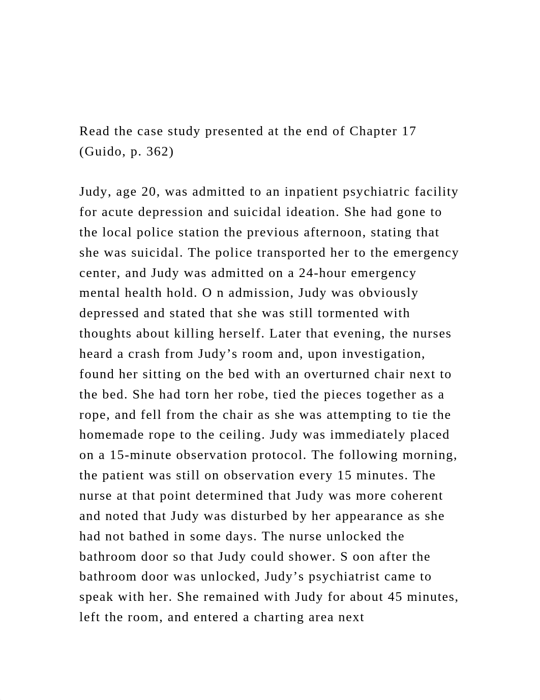 Read the case study presented at the end of Chapter 17 (Guido, p.docx_dgpb0969l5h_page2