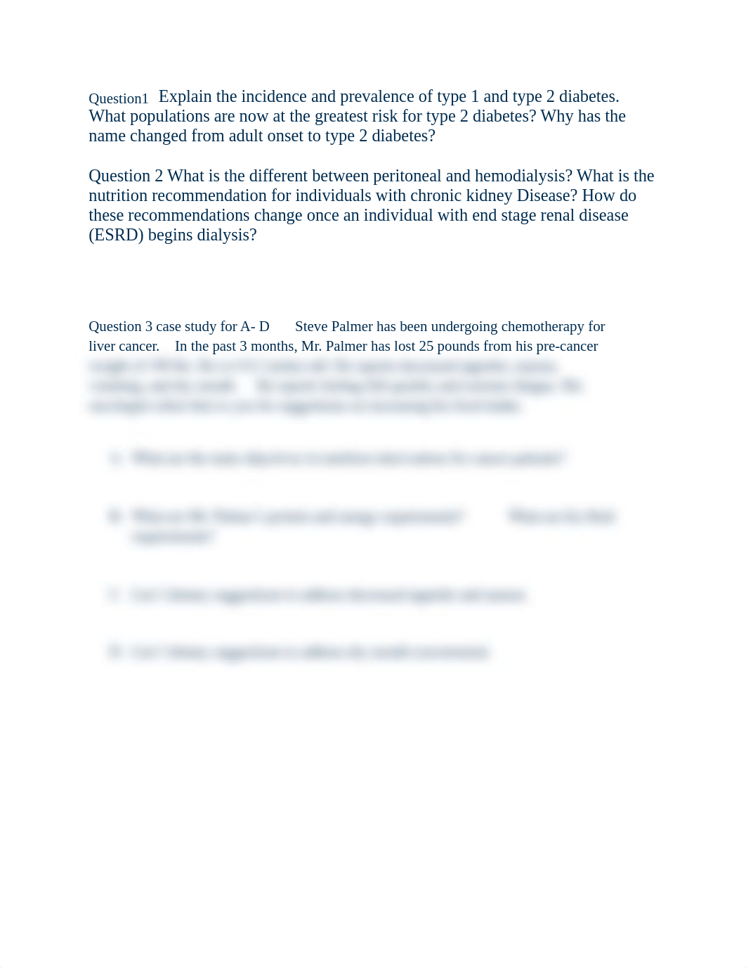 Question1 Explain the incidence and prevalence of type 1 and type 2 diabetes.docx_dgpetizvi1s_page1