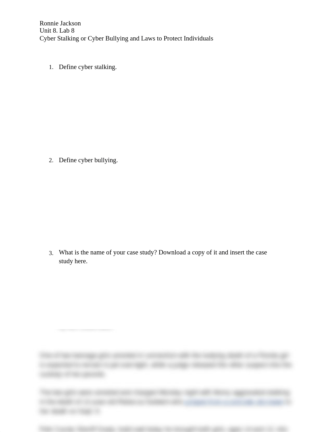 Unit 8. Lab 1. Cyber Stalking or Cyber Bullying and Laws to Protect Individuals_dgpx5lqd2e5_page1