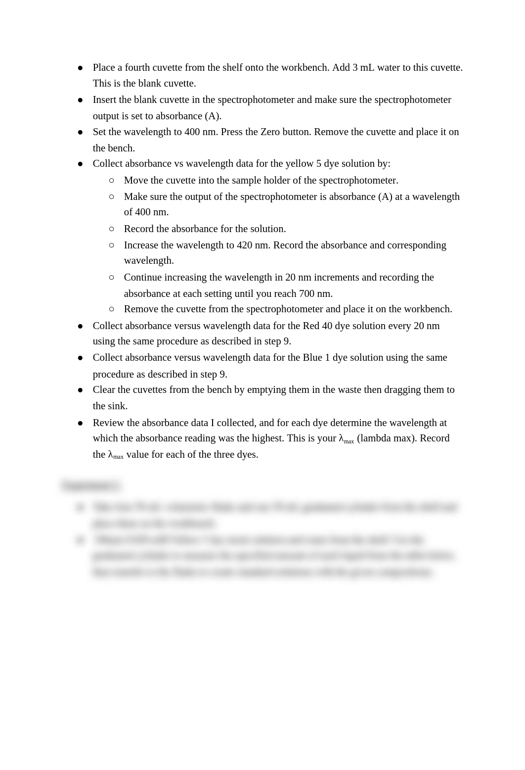 Quantitative Determination of Food Dyes in Powdered Drink Mixes Lab Notebook Week 9 CHE-116-107.docx_dgqabh28rla_page2