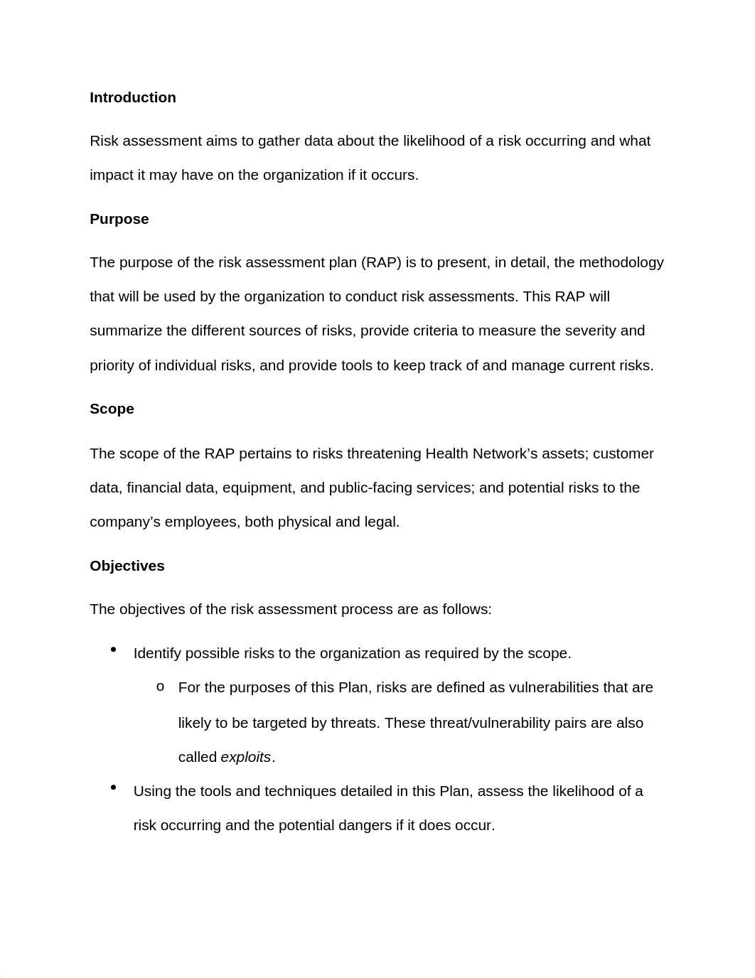 CIS4205 Risk Assessment Plan Draft - Kevin Feldhaus.docx_dgqk98szdhn_page2