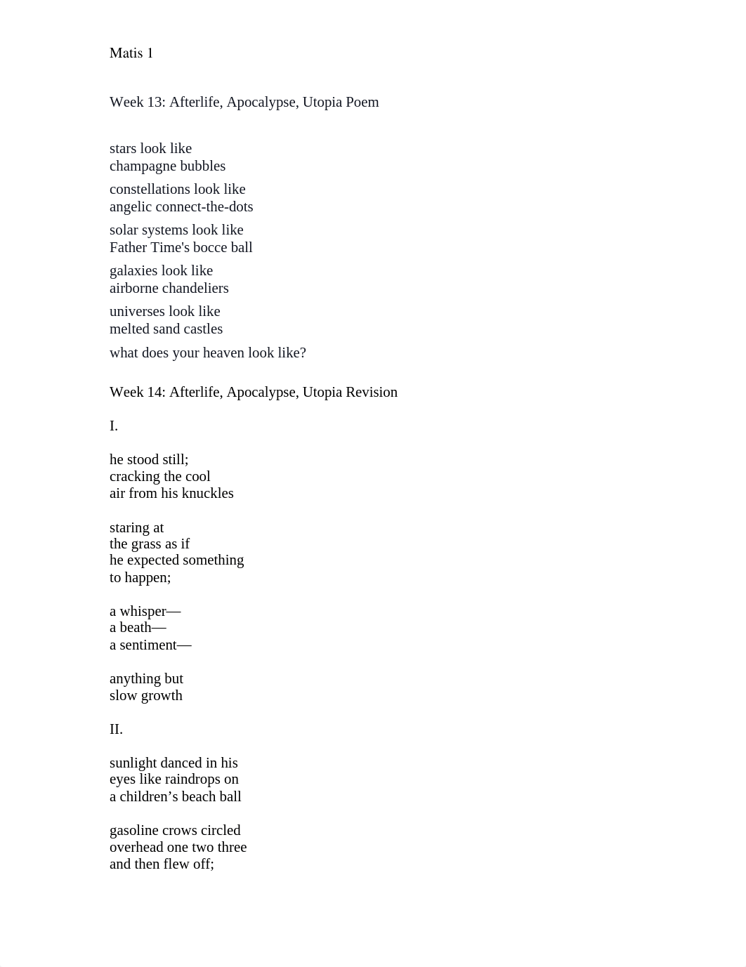 Weeks 13 & 14 - Afterlife, Apocalypse, Utopia Poem and Revision_dgqpffxg54n_page1