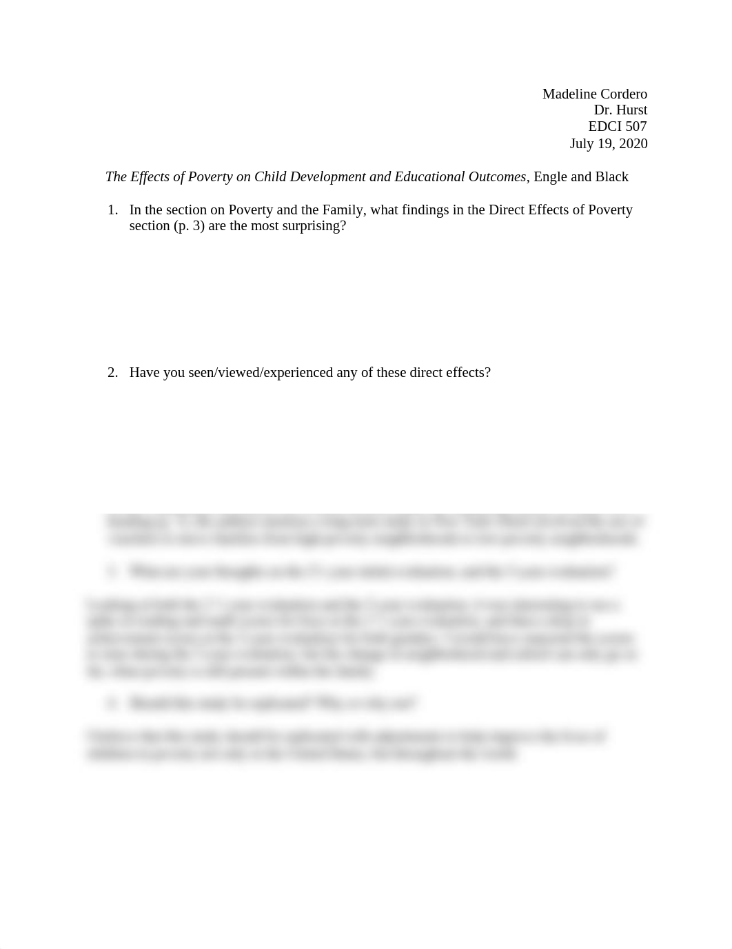 The Effects of Poverty on Child Development and Educational Outcomes, Engle and Black.docx_dgqzvzz1kxz_page1