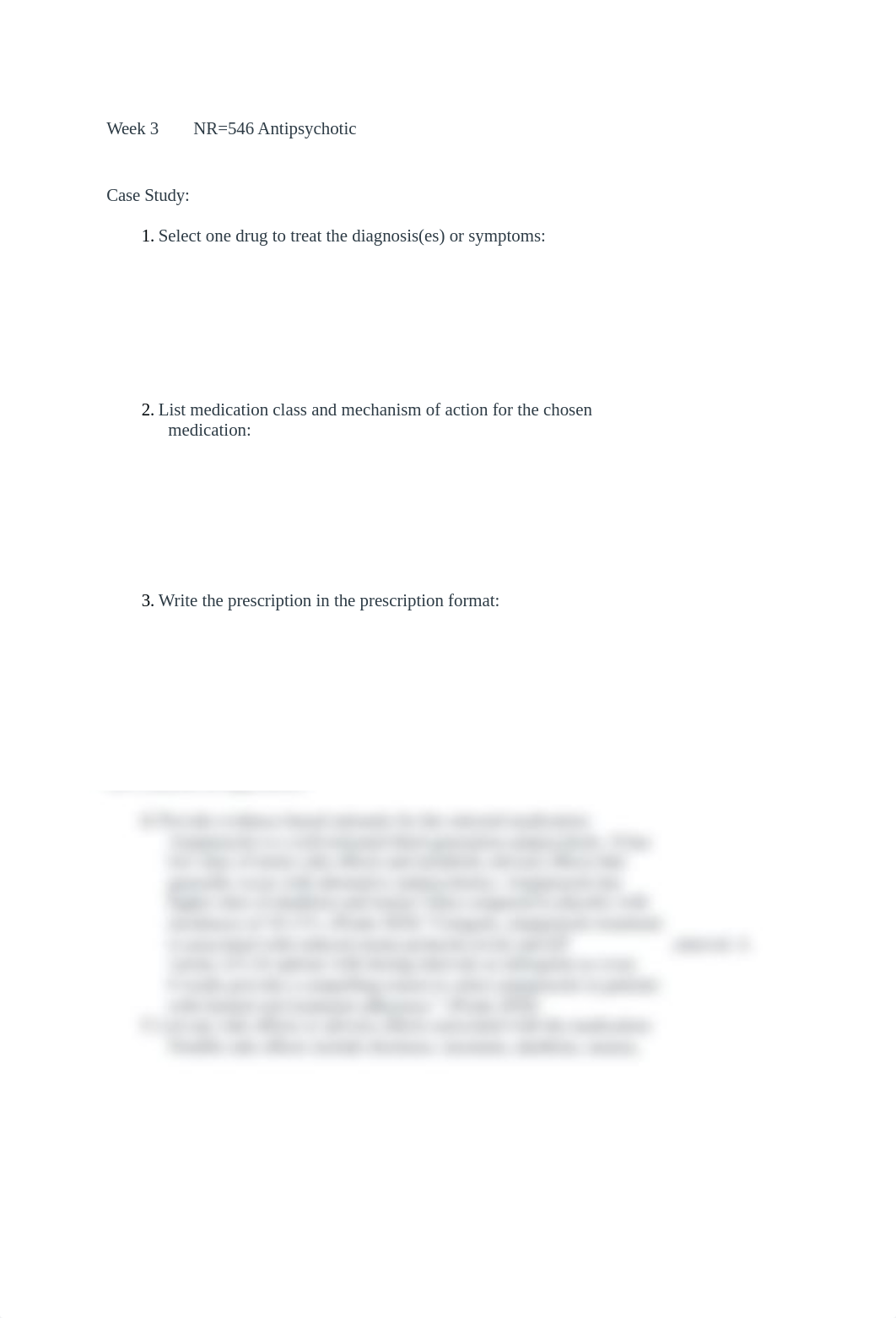 week 3 antipsychotic NR-546 Chamberlain University.docx_dgre3g9vdw5_page1