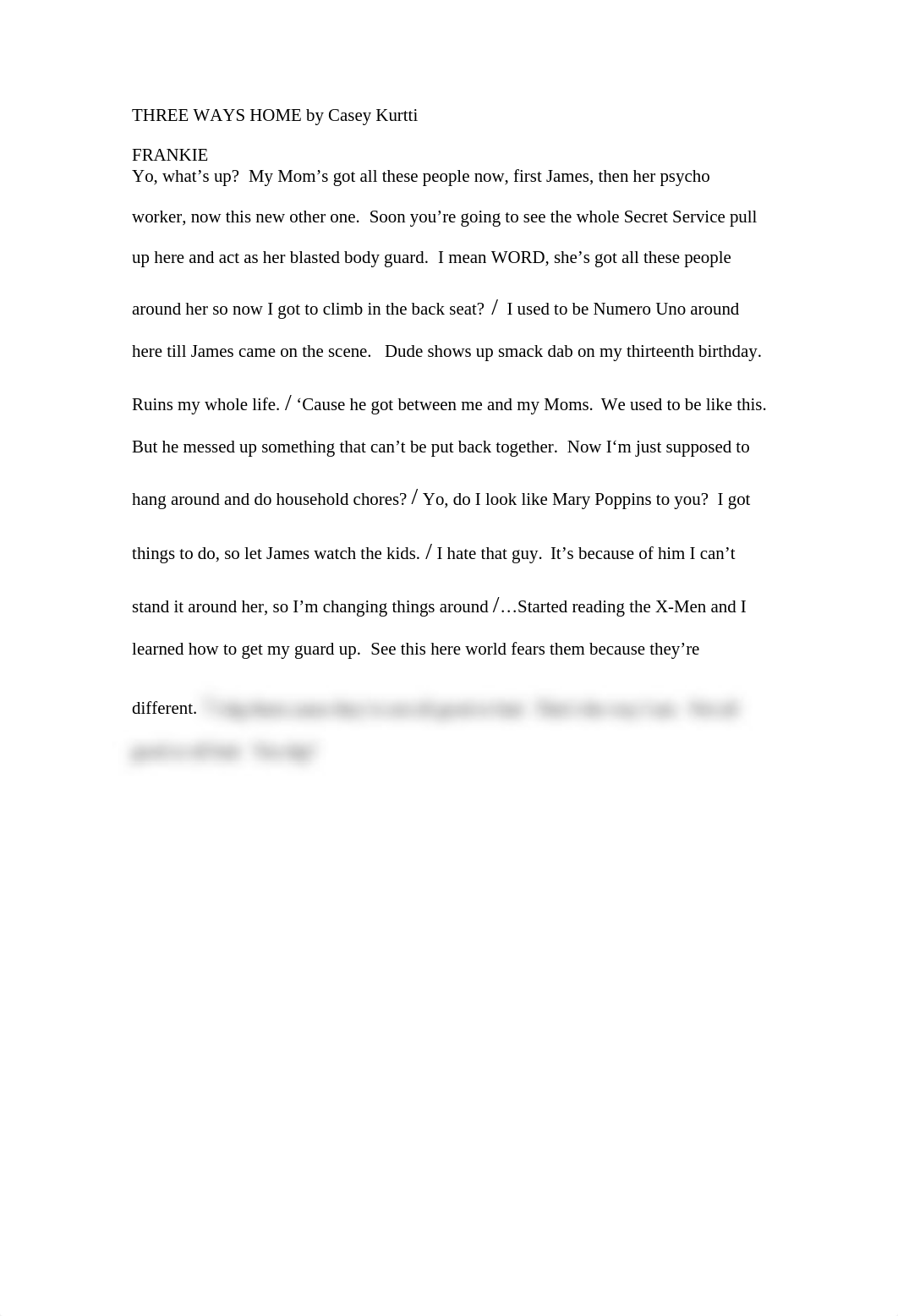 Three Ways Home monologue with 6 questions and 3 questions_dgrzb0r5qpb_page1