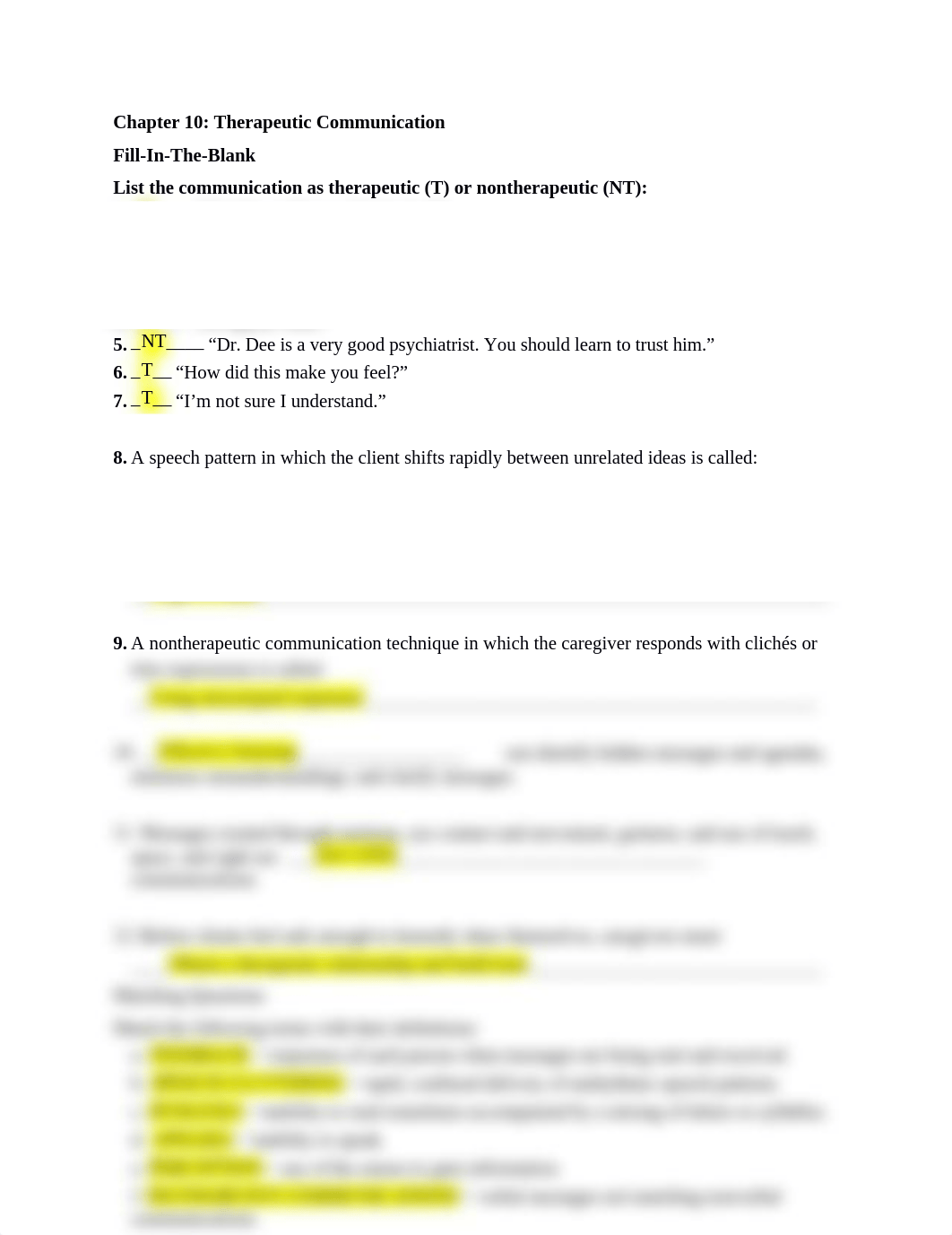 Ch. 10 The Therapeutic Communication Worksheet and Answers.docx_dgs389yff5i_page1