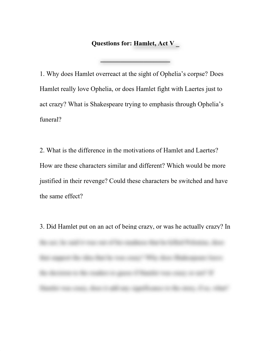 Dialectical Journal - Hamlet, Act V_dgse1653kbx_page1