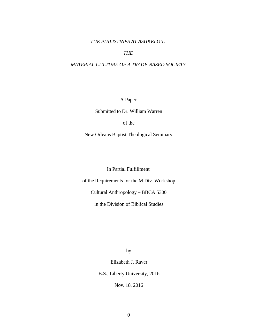 The Philistines at Ashkelon-The Burial Practices and Material Culture of a Trade-based Society 2.doc_dgsrlsjj0cb_page1