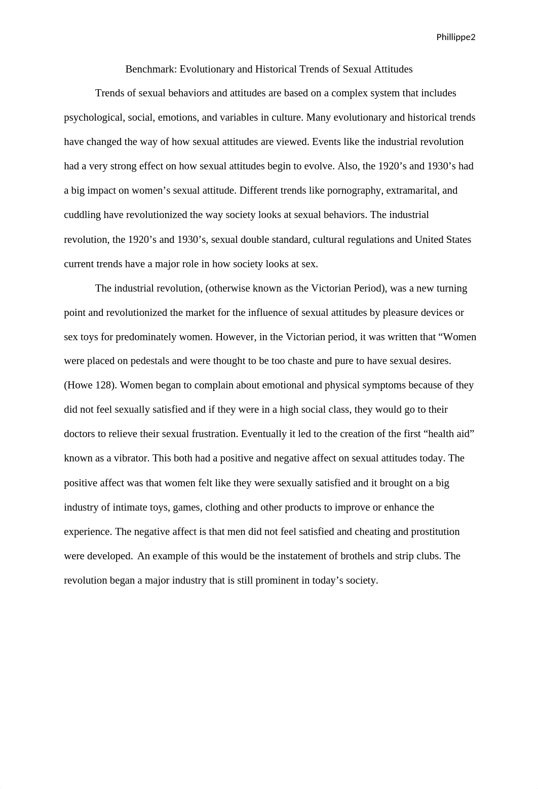 Sarah Phillippe- Evolutionary and Historical Trends of Sexual Attitudes Essay.docx_dgsw5bpovcz_page2