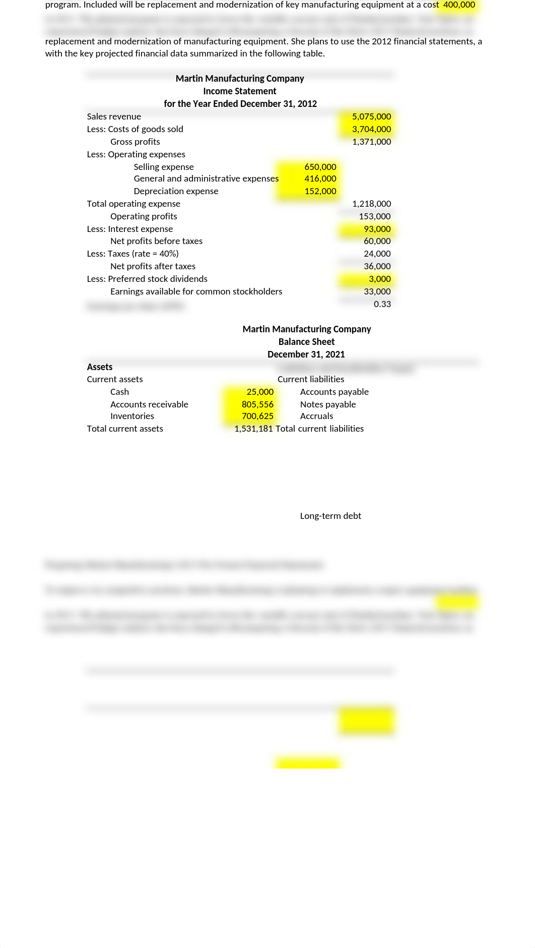 4.7 Evaluation of Pro Forma Statements - Practice Quiz.xlsx_dgswjynu4aq_page1