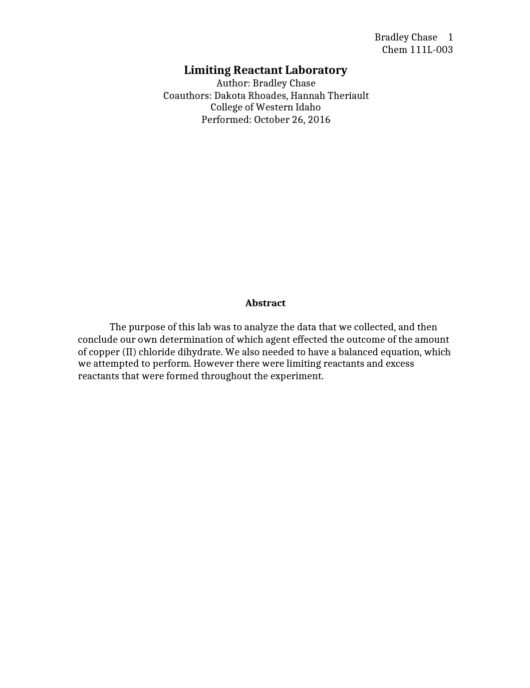 Limiting Reactant Formal Lab Report Fall16_dgt0jwj465c_page1