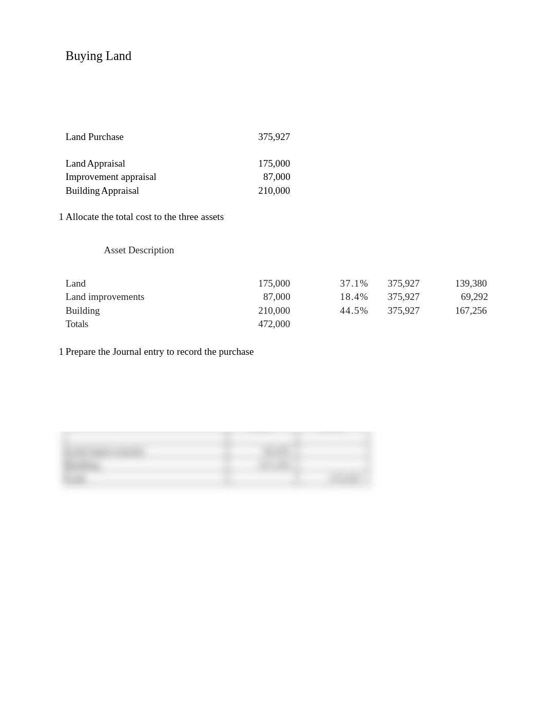 AC216 Unit 3 Assignment 3 - Buying Land Dani Dufrene.xlsx_dgti8gwew3n_page1