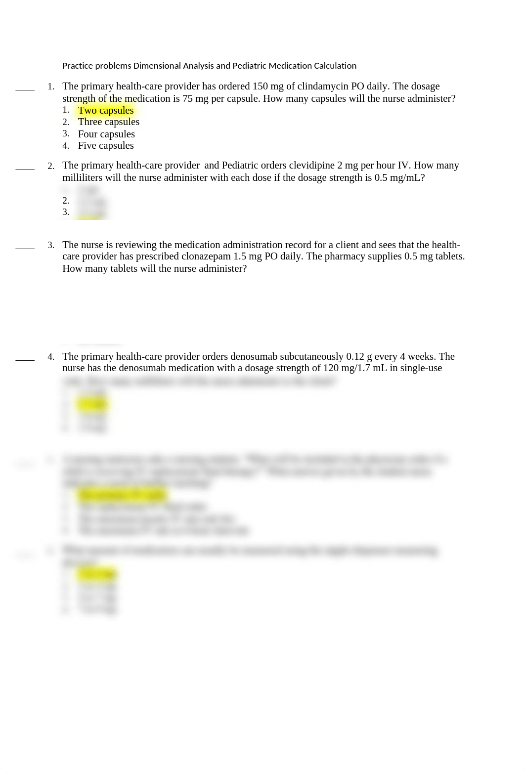 Questions Dimensional Analysis and Ped Med Calc.docx_dgtn72183vz_page1