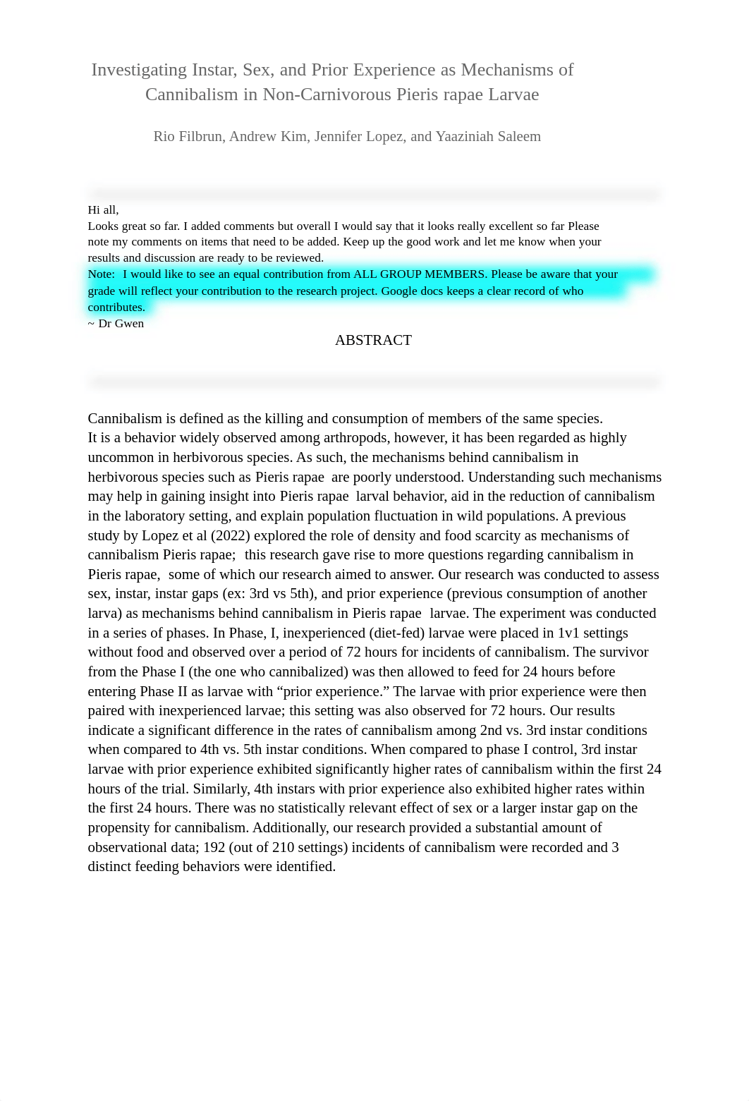 Copy of BIOL&212 _ Exploring Mechanisms of Cannibalism in Pieris rapae Larvae _ Rio, Andrew, Jennife_dguojkh0jge_page2