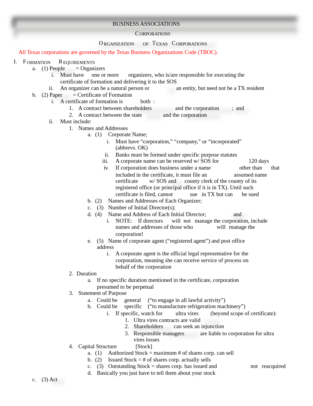 Corporations, Agency, Partnership Short Outline.docx_dgupt3v5b3b_page1