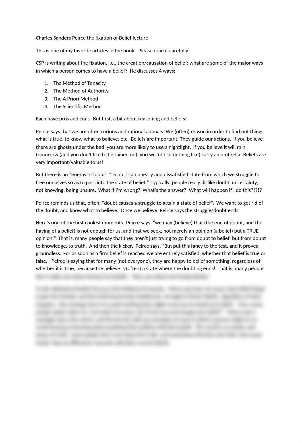 Charles Sanders Peirce the fixation of Belief lecture.docx_dgva18tc1hr_page1