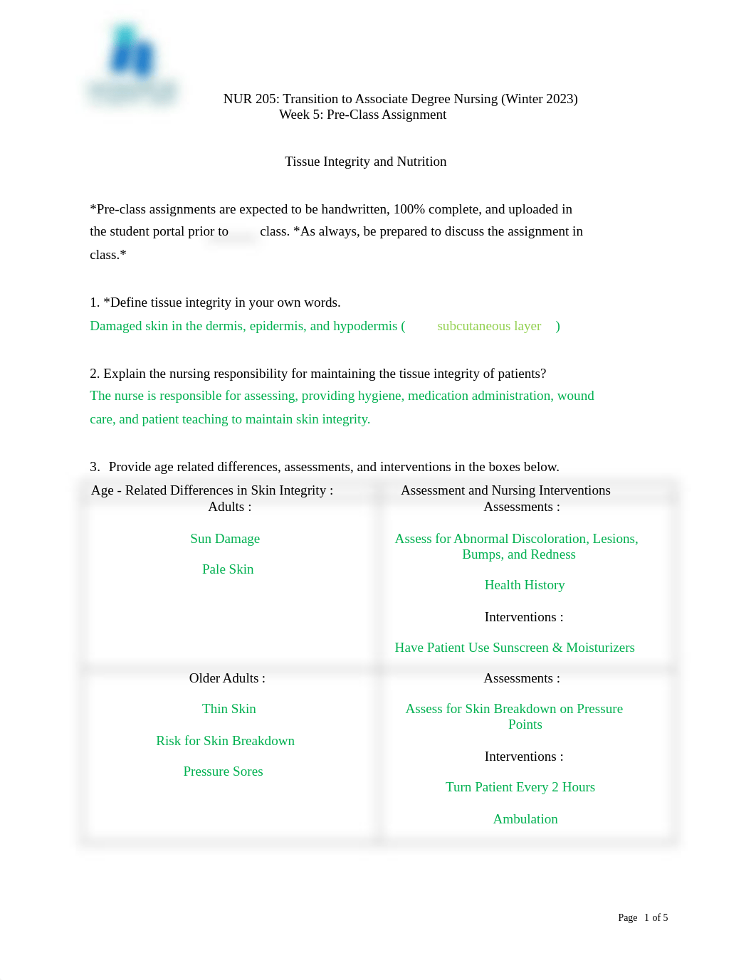 NUR 205-Week 5 Pre Class Assignment WI 23 (1).doc_dgvaqck1g1v_page1