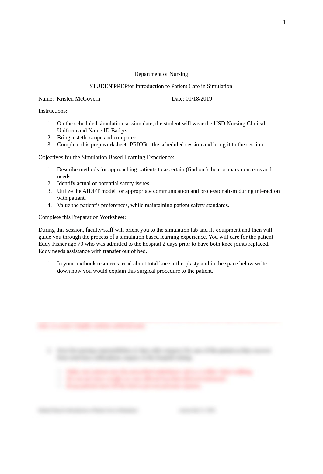 Student Sim Prep Intro to Patient Care.docx_dgvbooaw6zc_page1