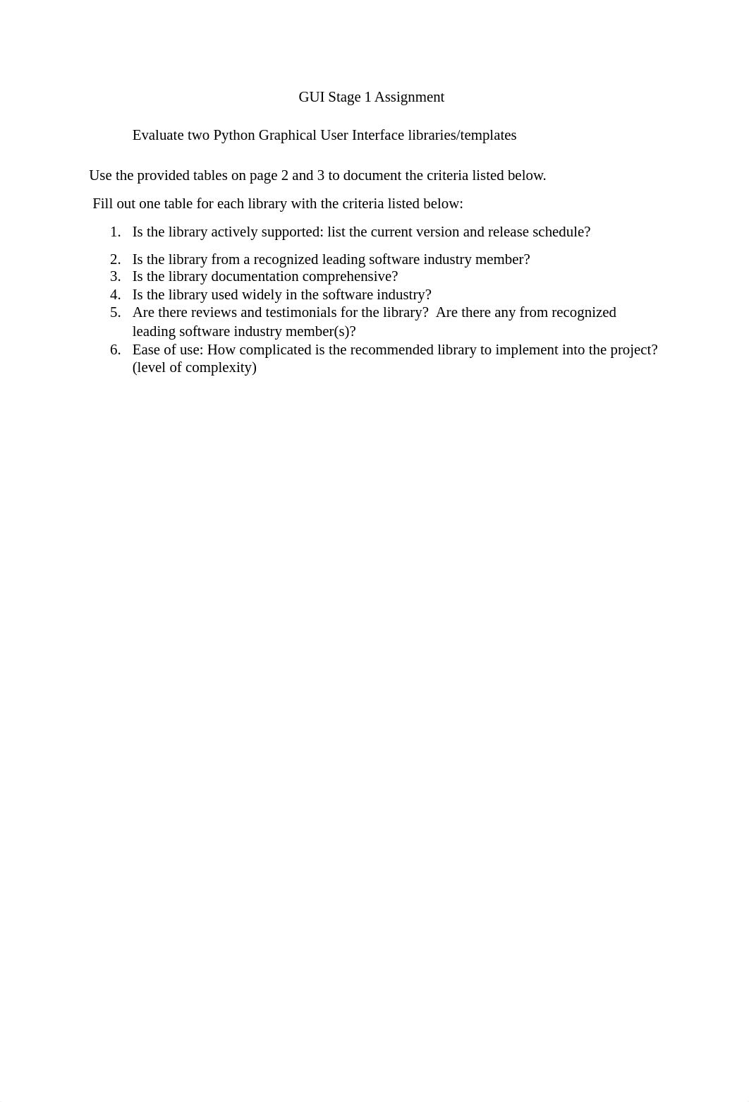 GUI Library Evaluation - Stage 1 (1) complete.docx_dgvc8a52zxa_page1