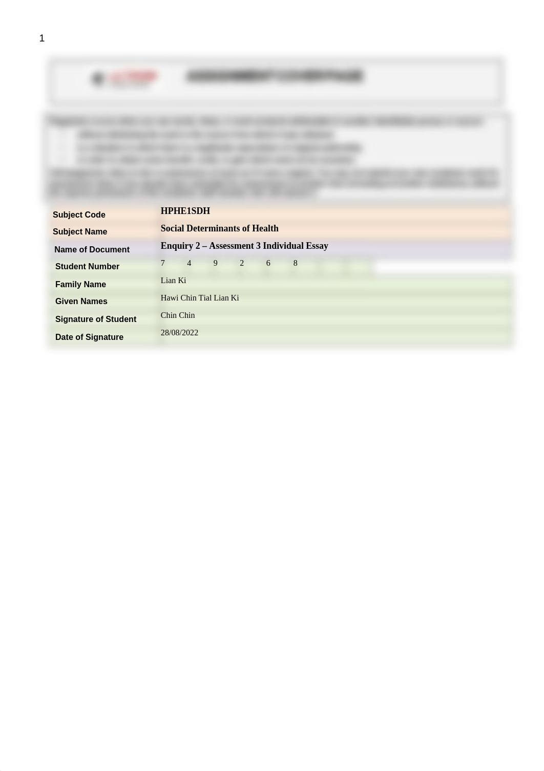 SDH Enquiry 2_Assignment 3 Individual Essay Cover page.docx_dgvdzj5oxl9_page1