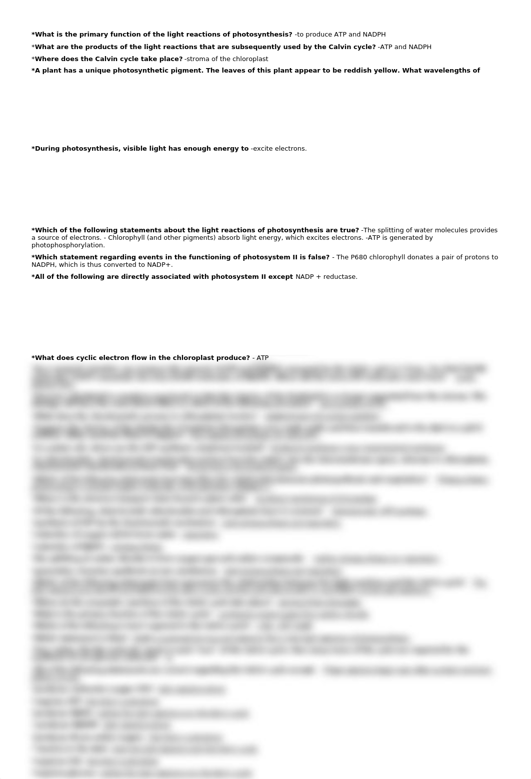 What is the primary function of the light reactions of photosynthesis.docx_dgvgktyft84_page1