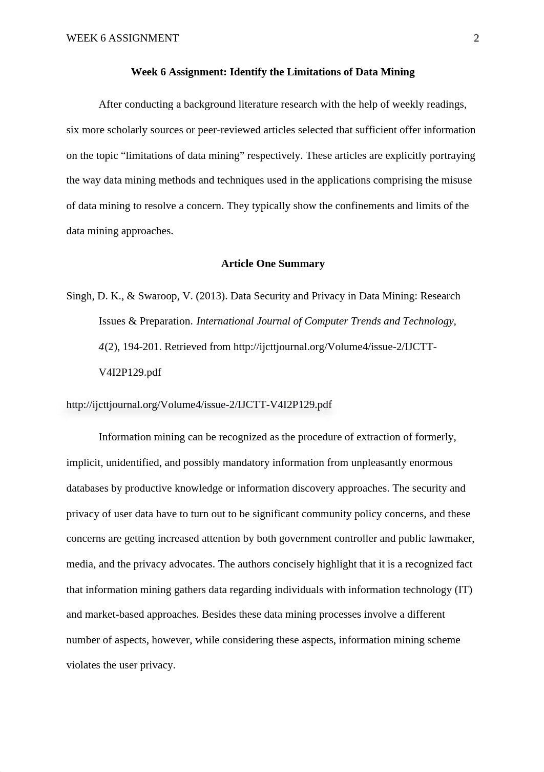 Week 6 Assignment limitations of data mining.docx_dgvmhbwmspy_page2