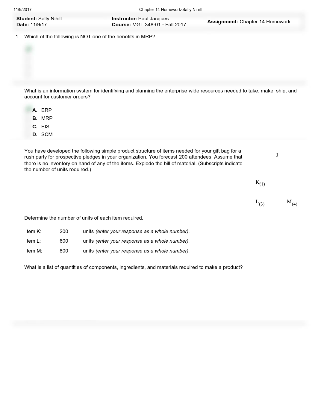 Fall 2017 Operations Management MGT-348-01 - Chapter 14 Homework.pdf_dgvyv5cr552_page1