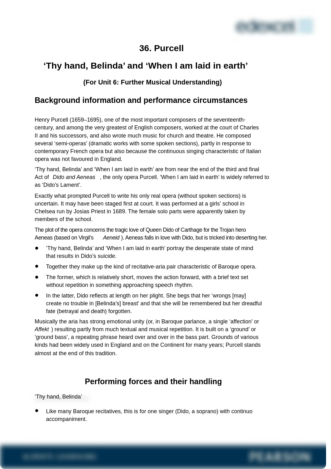 Unit 6 - 36. Purcell - 'Thy hand, Belinda' and 'When I am laid in earth' from Dido and Aeneas.pdf_dgw6lk9tjx9_page1