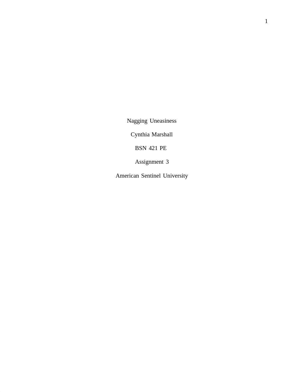 Nagging Uneasiness BSN 421 Assignment 3.pdf_dgxa9boz71v_page1