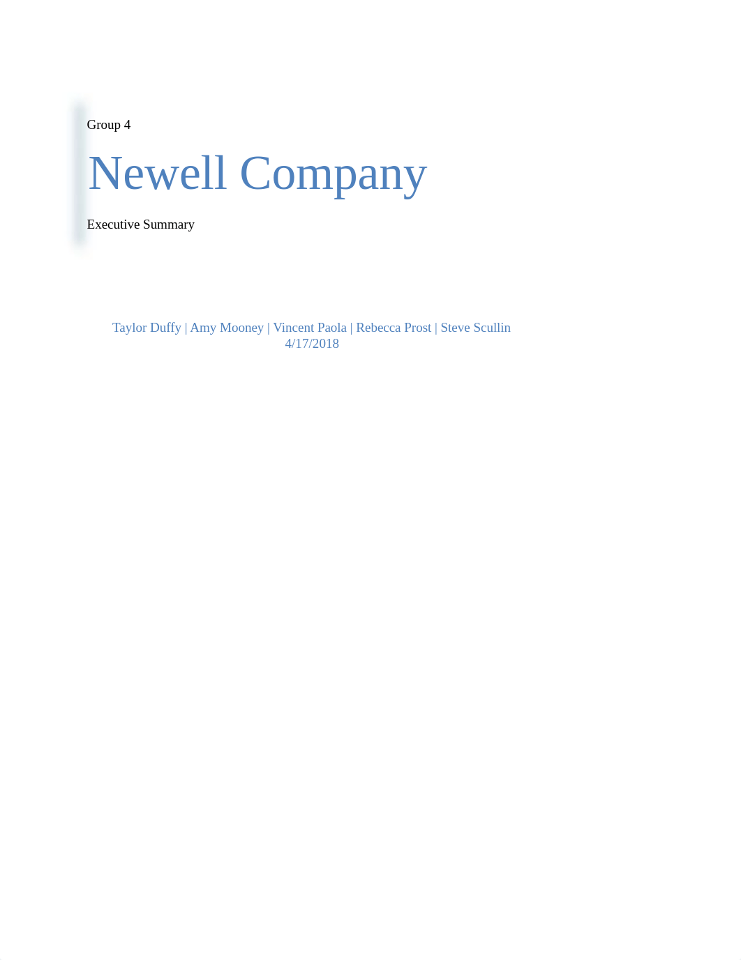 Newell Company Executive Summary.docx_dgy1dd9q27j_page1