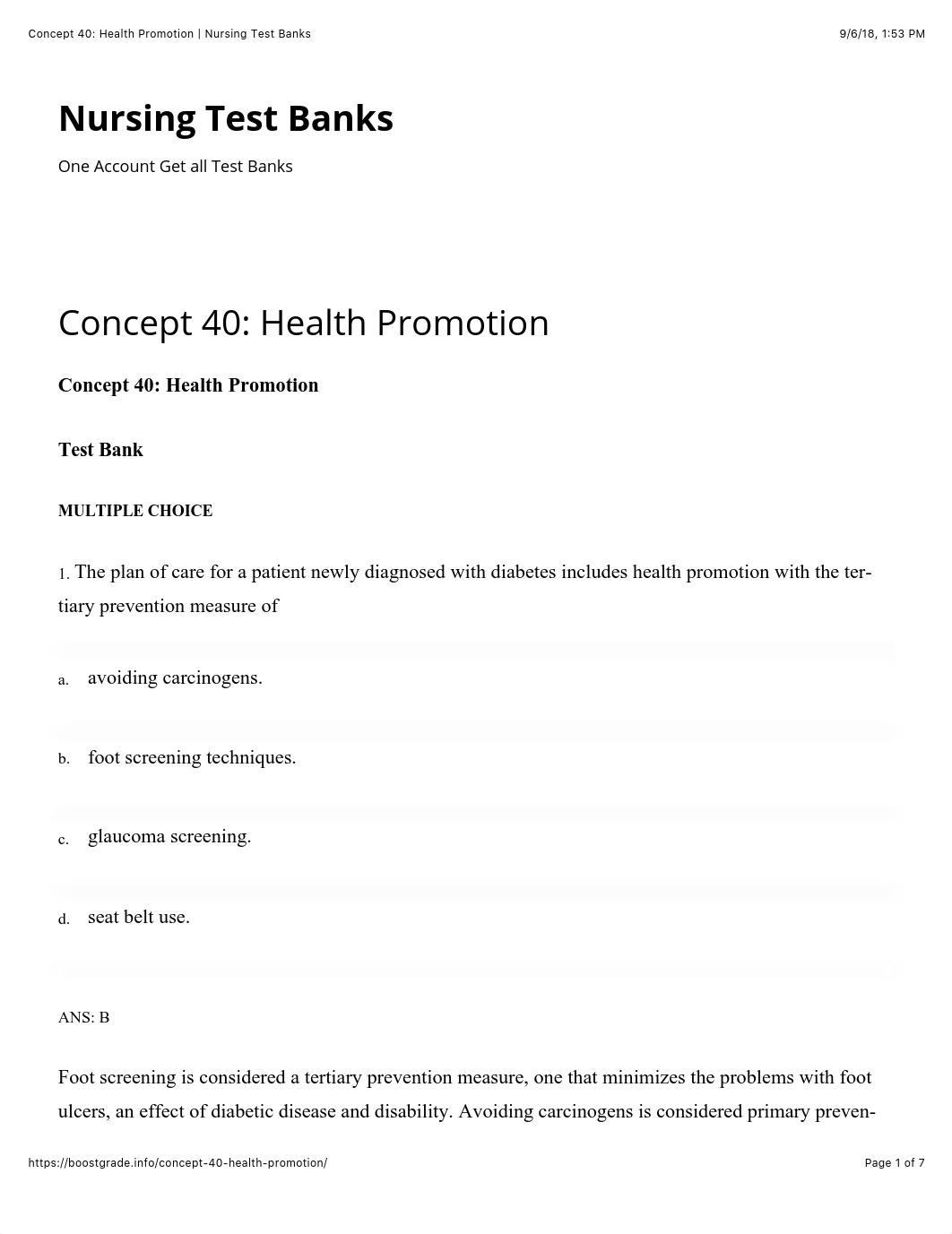 Concept 40: Health Promotion | Nursing Test Banks.pdf_dgybuv1t5ns_page1