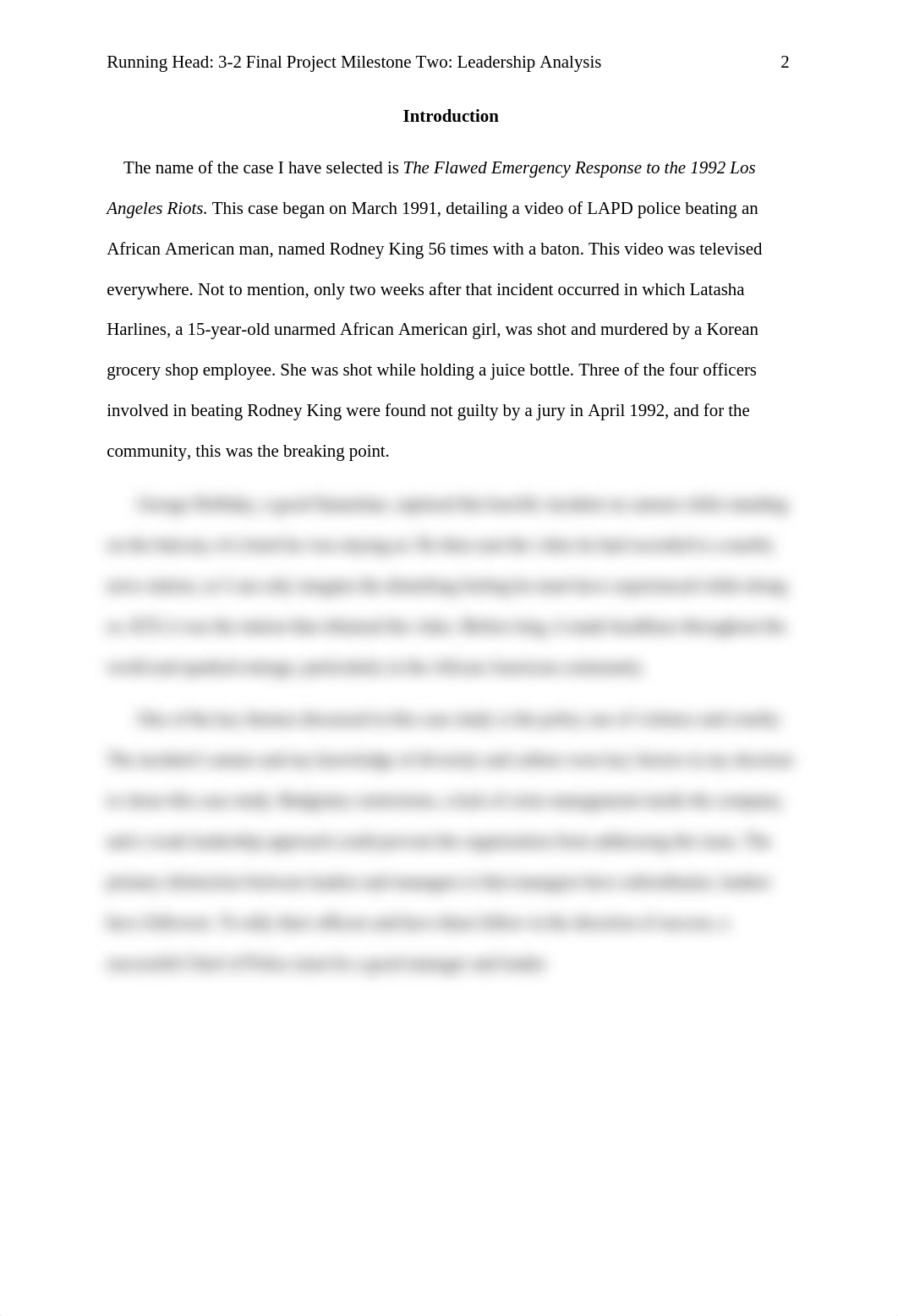 CJ 510  3-2 Final Project Milestone Two Leadership Analysis.docx_dgywr9pr5oi_page2