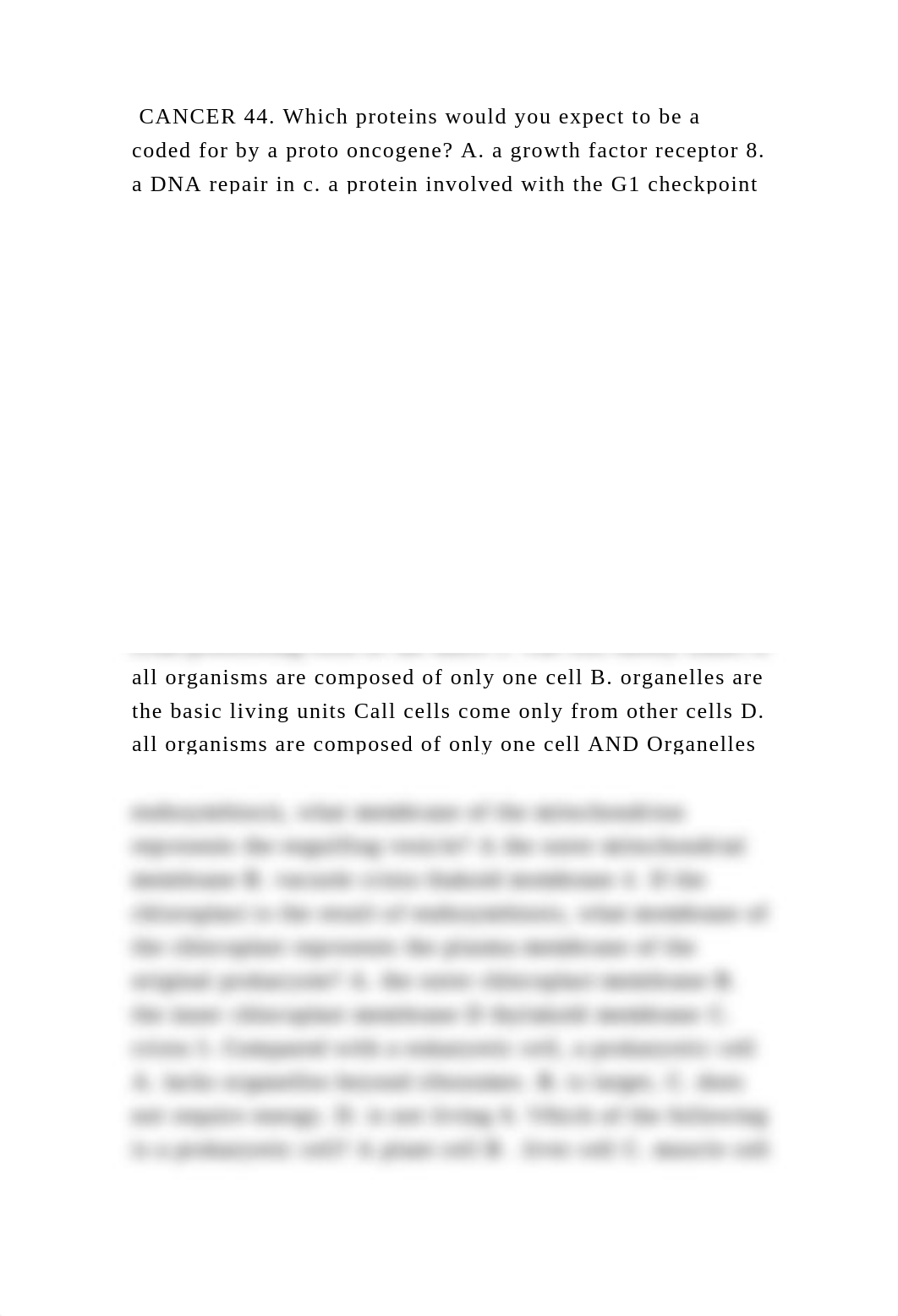 CANCER 44. Which proteins would you expect to be a coded for by a pro.docx_dgz17f13eei_page2