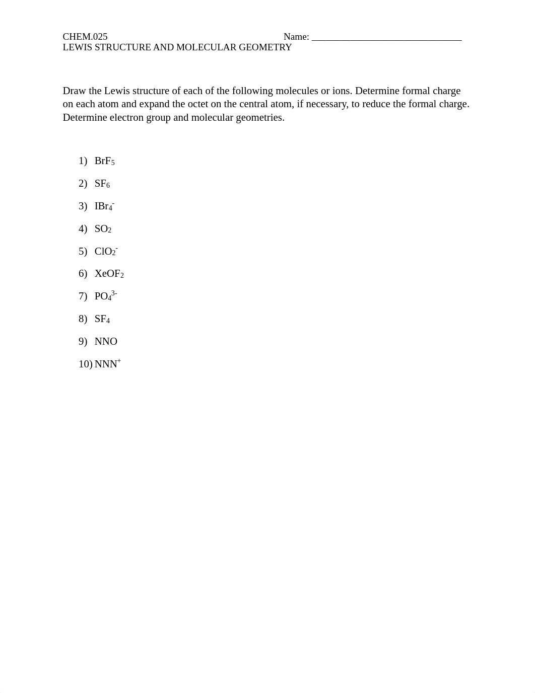 Lewis Structures and Molecular Geometry Answer Key.pdf_dgz8vs3er1x_page1