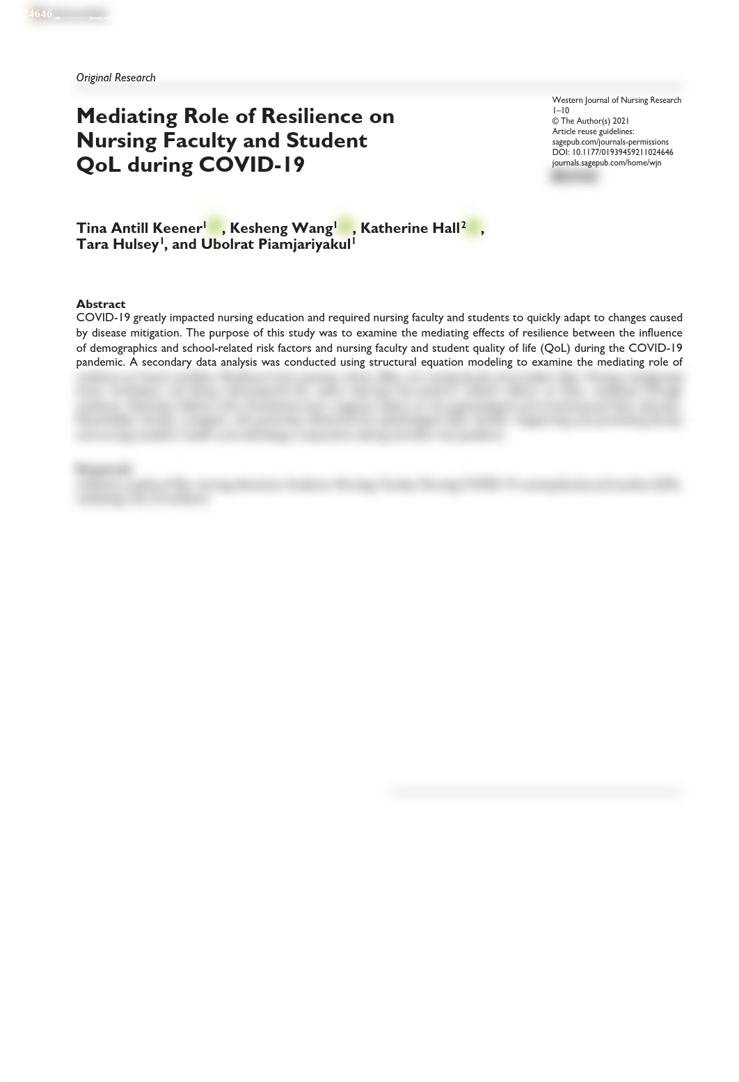 mediating role of resilience on nursing faculty and student QOL.pdf_dgzf66gmyn6_page1