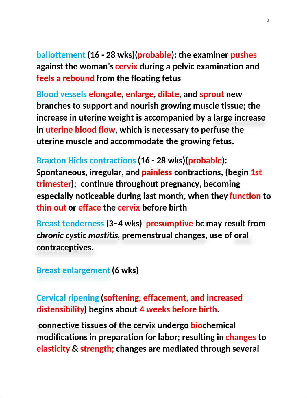 Ricci - Chapter 11 - Maternal Adaptation During Pregnancy.docx_dgzktgc7aaa_page2