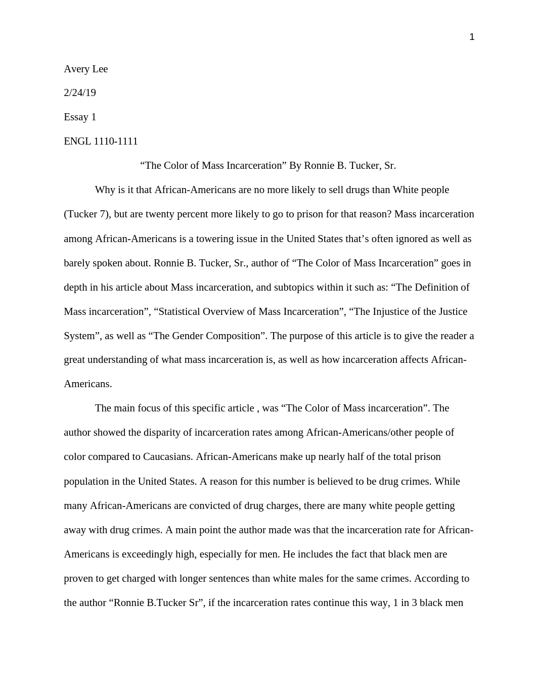 Mass Incarceration essay #1 Avery Lee.docx_dh0at015ls0_page1