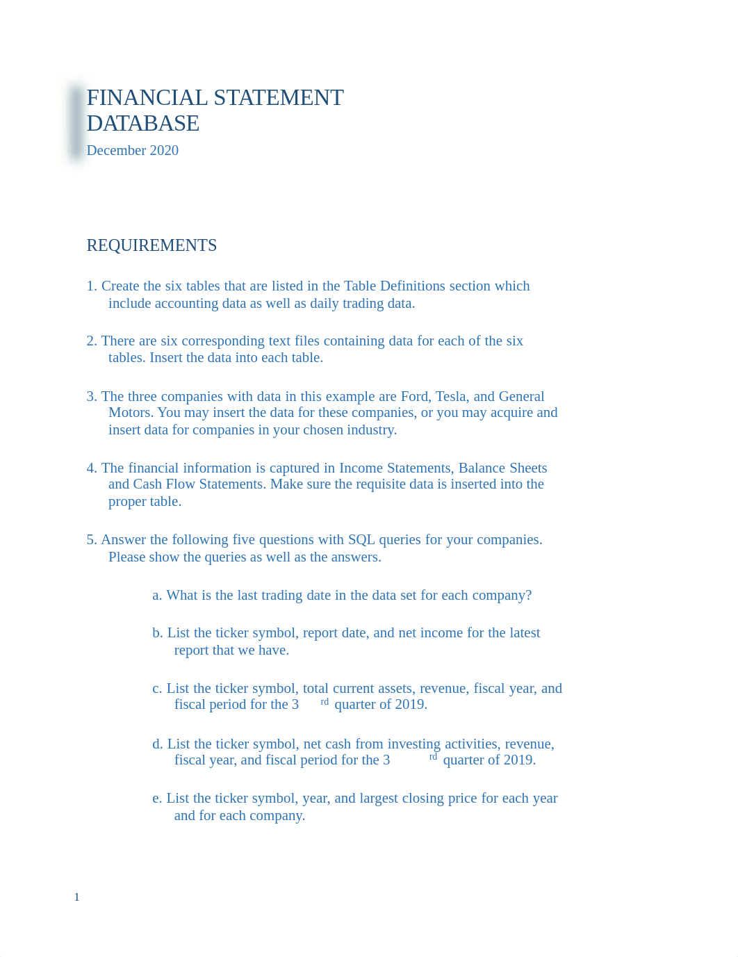 SQL - Income Statement - Balance Sheets - Cash Flow - Daily Pricing Assignment.pdf_dh0mrys9whf_page1