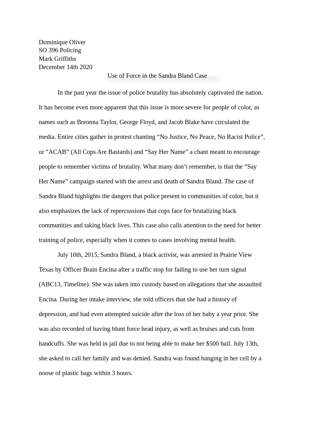 Sandra Bland Essay (1).docx_dh0n6u230yw_page1