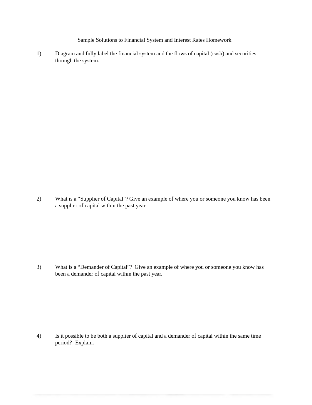 Sample Answers to Financial System and Interest Rate Homework.pdf_dh0q171umx6_page1