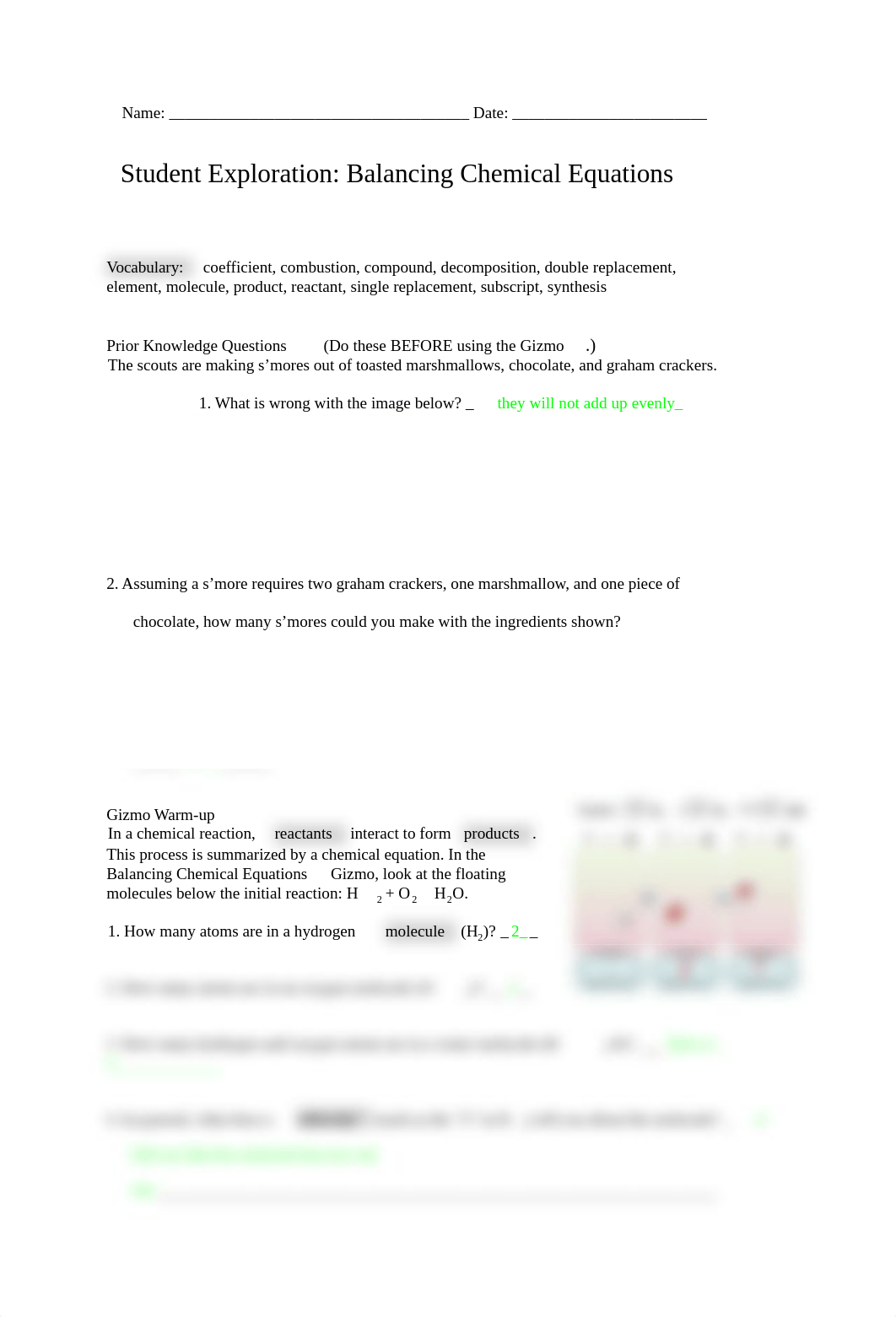 7.1 Balancing Equations Qizmos.pdf_dh0wevzx0ev_page1