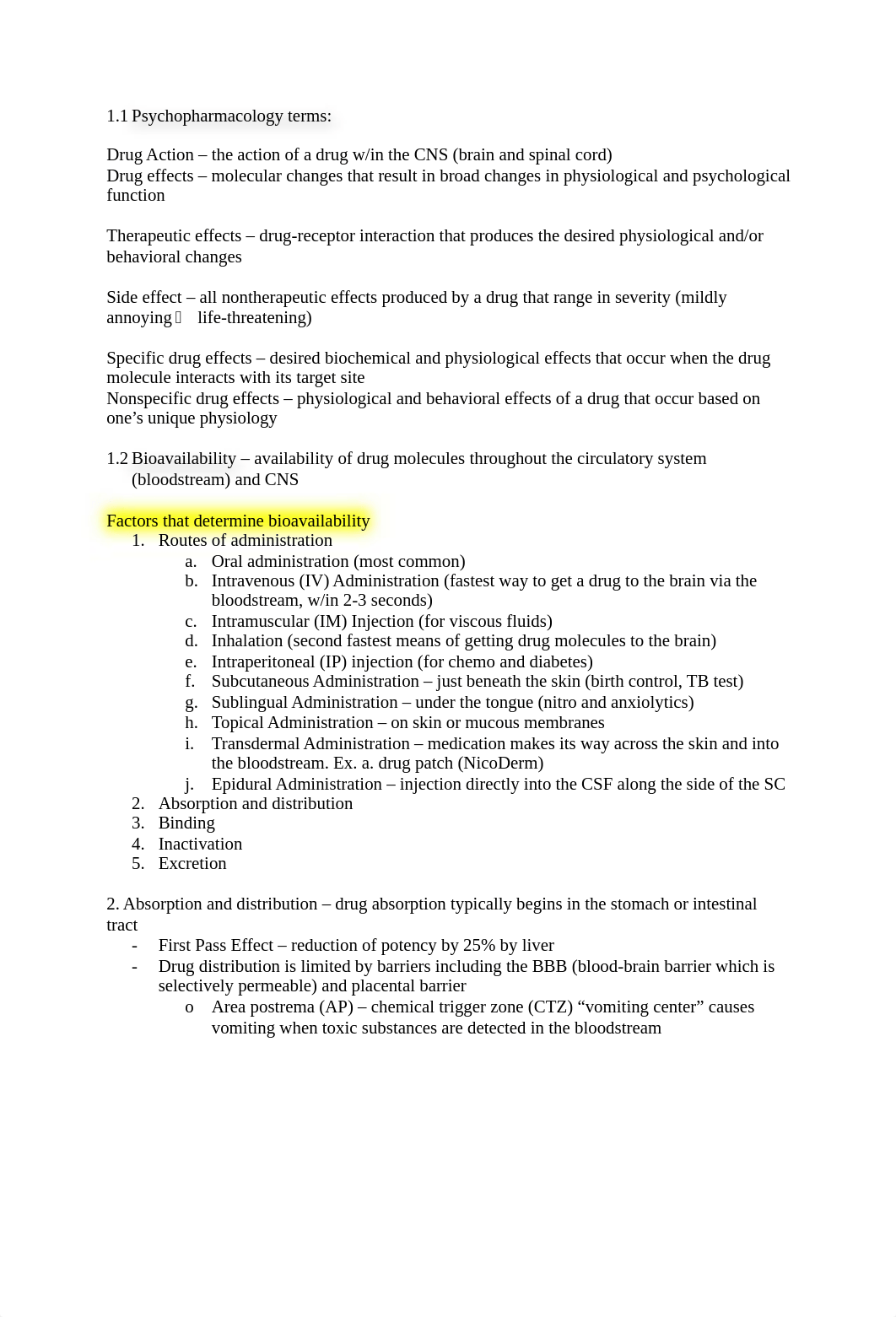 Psychopharmacology Notes Week 1.docx_dh169rwvkuz_page1