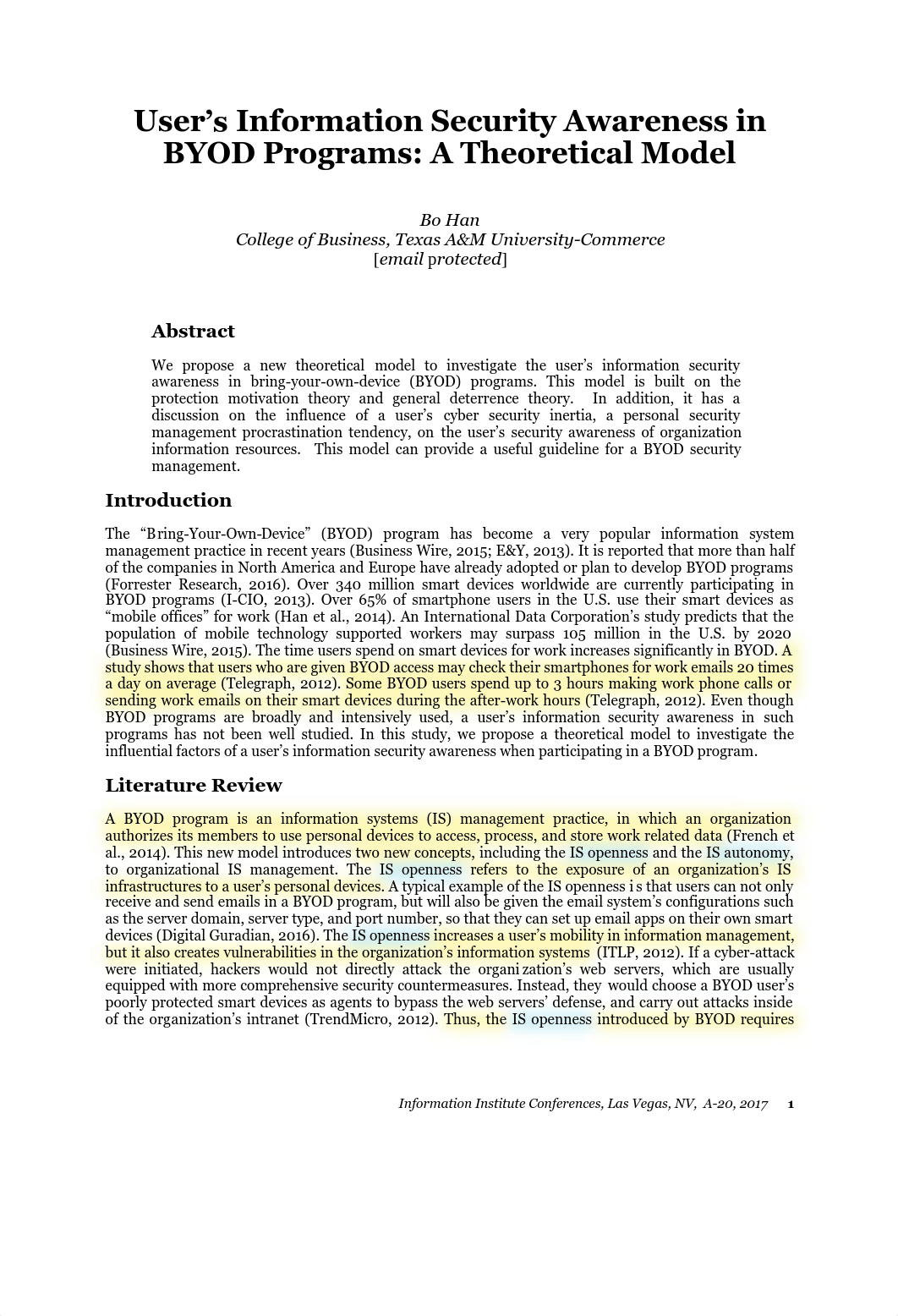 Article 3 - HAN Employees Information Security Awareness in BYOD Programs.pdf_dh18ub5igx8_page1