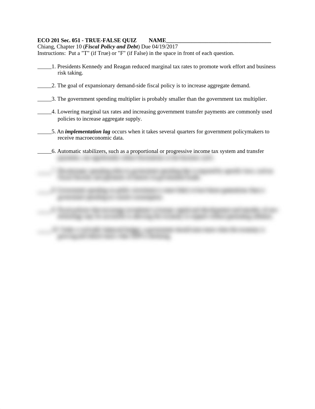 TF Quiz Macro Ch 10 - Fiscal Policy & Debt - take home.doc_dh1lbn1osb3_page1